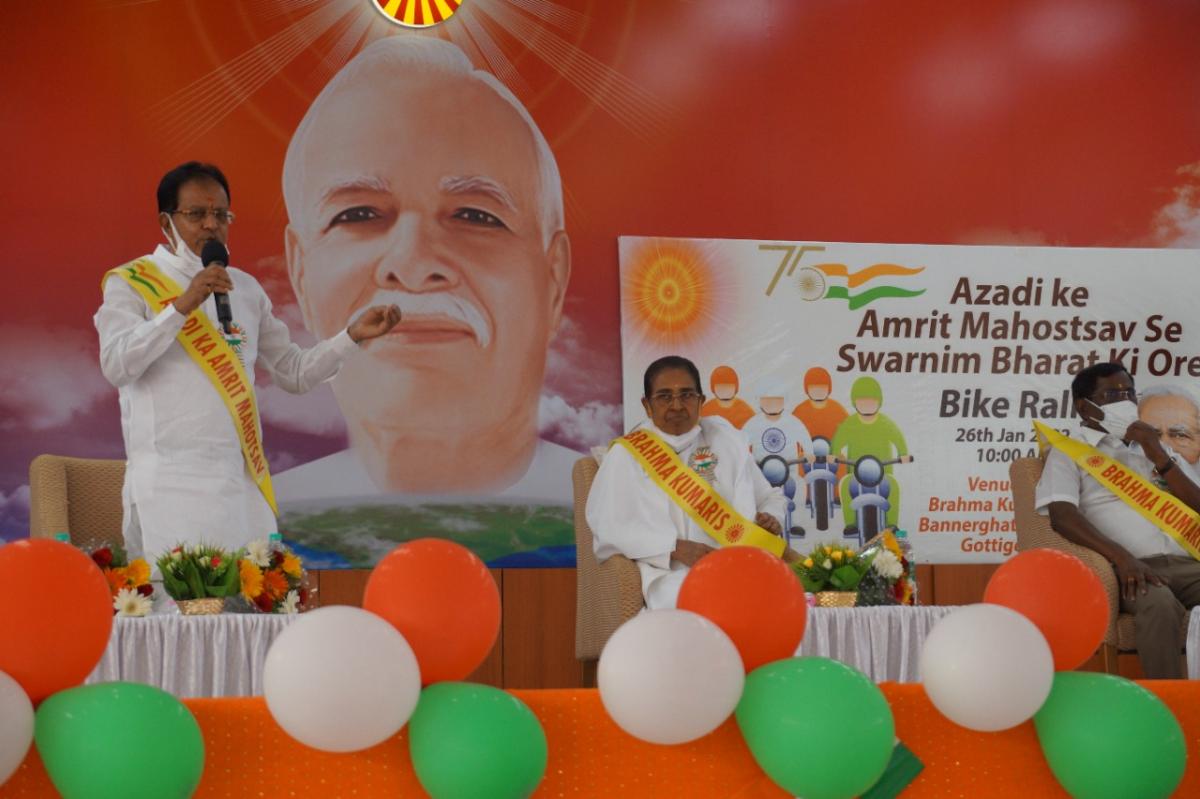 Shri M Krishnappa,MLA sharing his inspirations and blessings